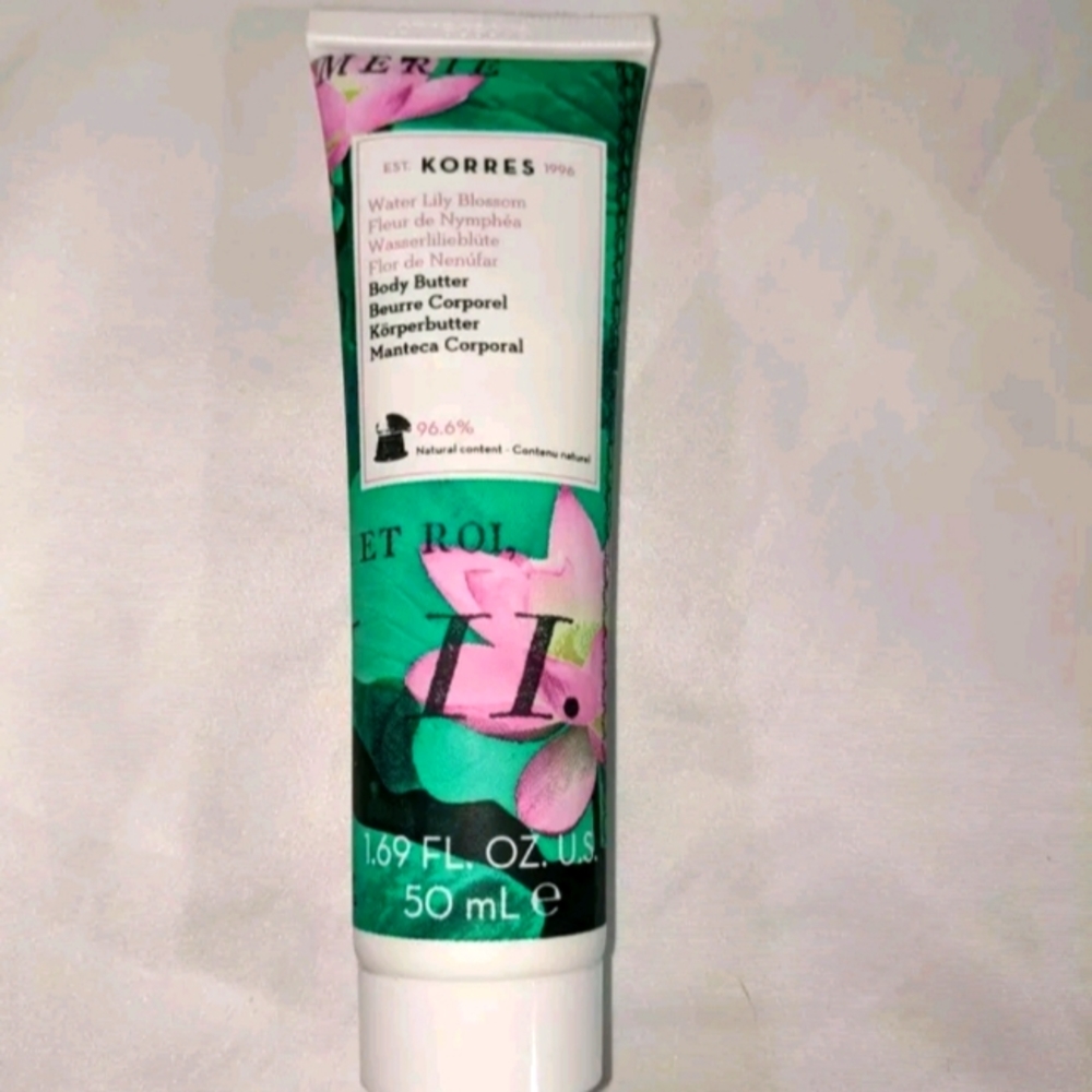 New Korres Water Lily Blossom Moisturizing Body Butter 1.69 oz/ 50 ml